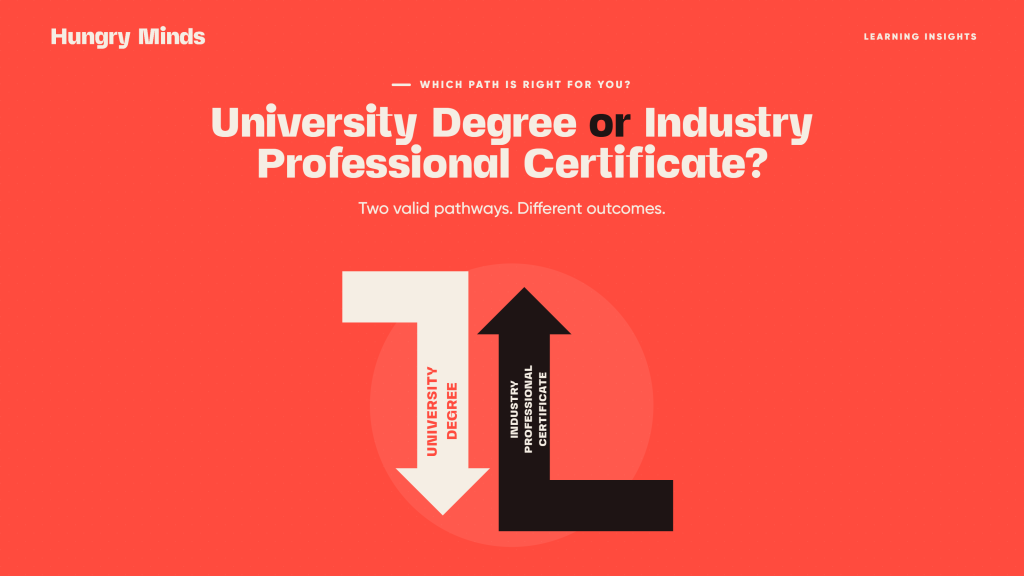 University vs Professional Certificate